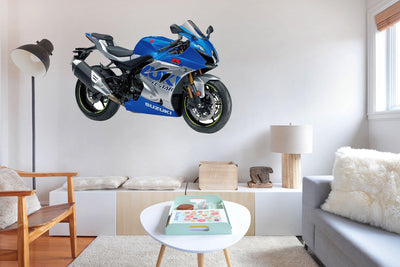 Suzuki GSX-R Sport Bike in multi colours wall decal