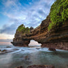 Tanah Lot Rock formation in Indonesian