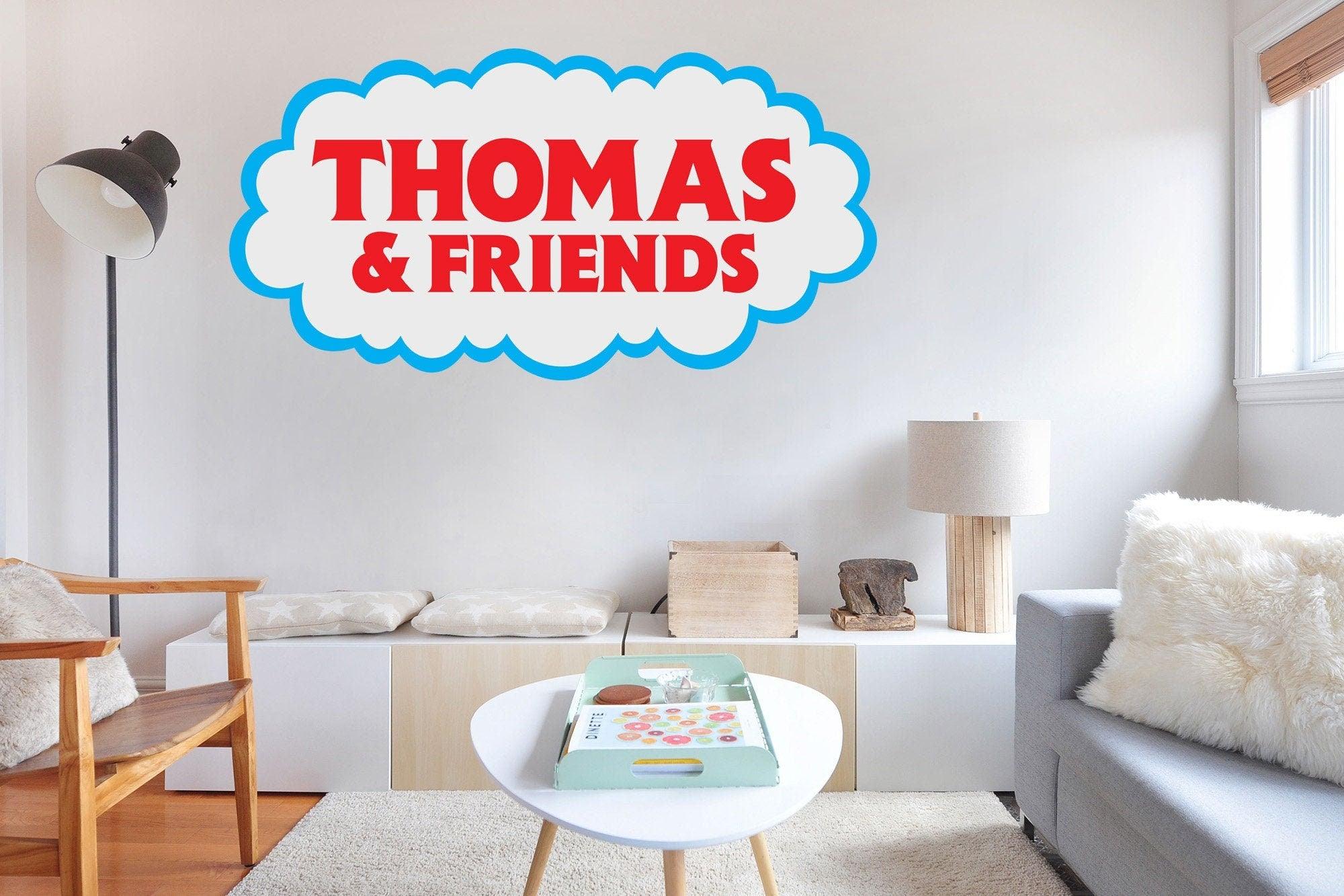Thomas and Friends Decal for Kids Room, Soft Fabric Decal, Peel-N-Stick Decal, Removable Anytime