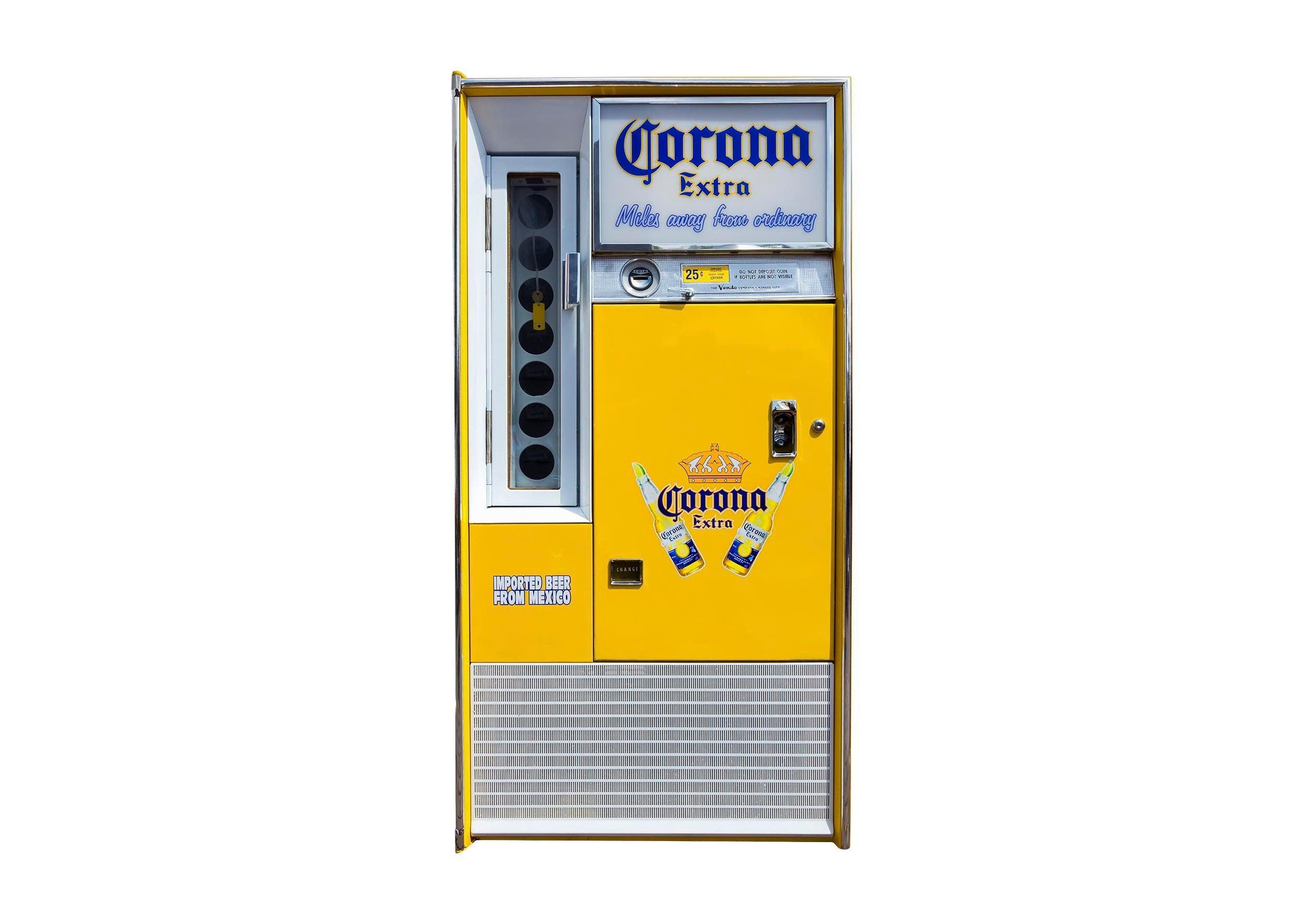 Vintage Beer ending Machine Decal | 68" x 35" | Man Cave | Fabric Decal | Removable