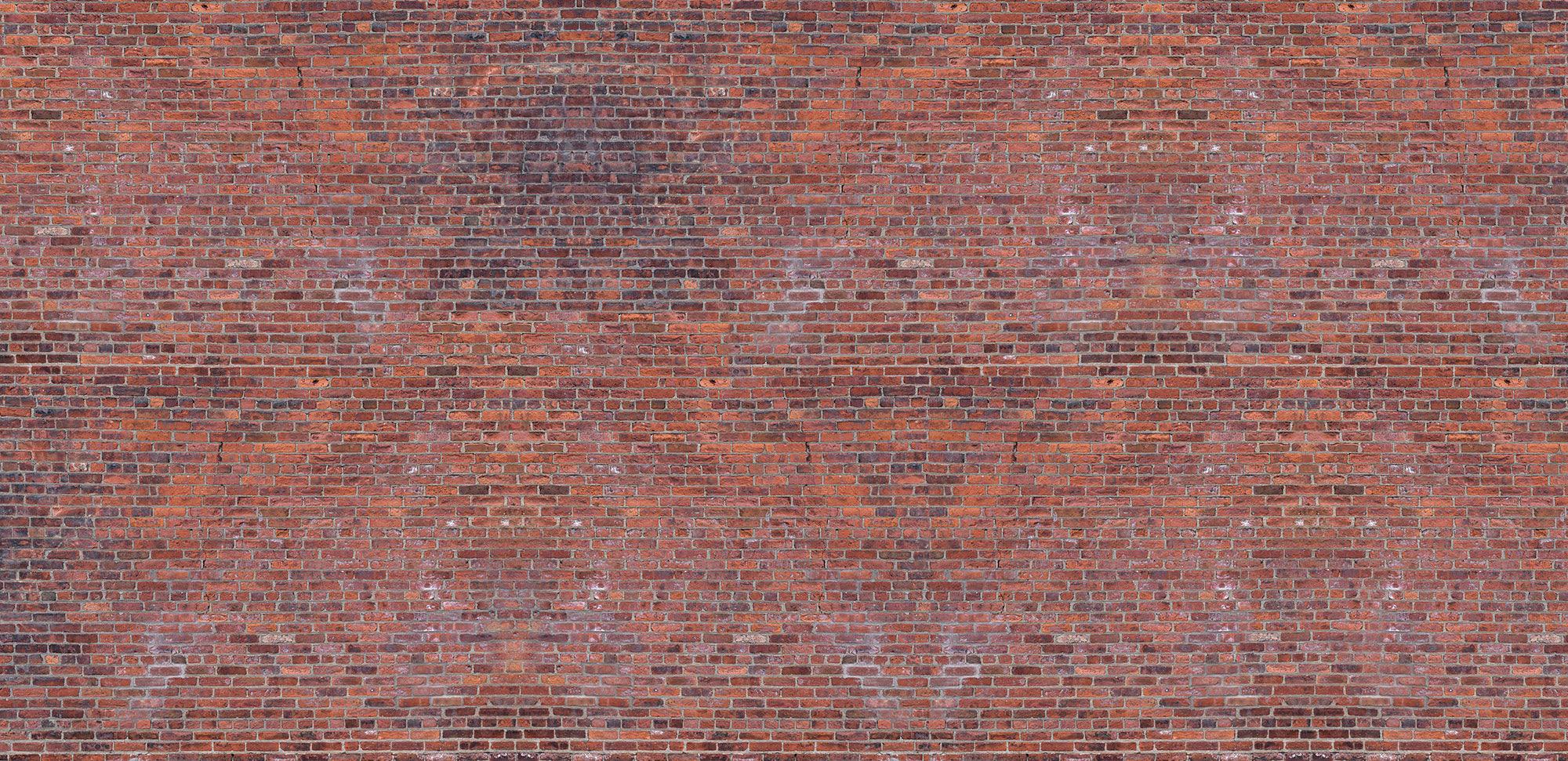 Weathered Red Brick wall GigaPixel image