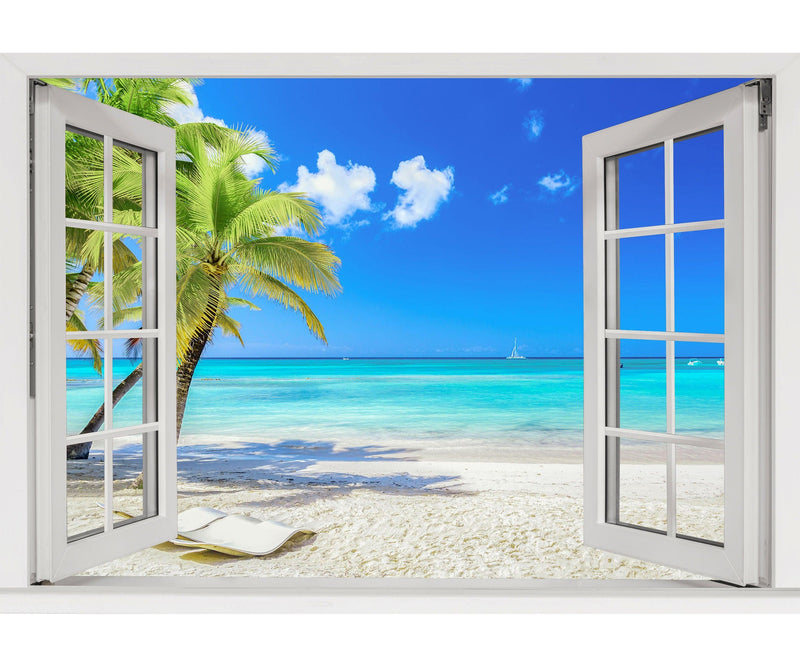 Window Scape Tropical 