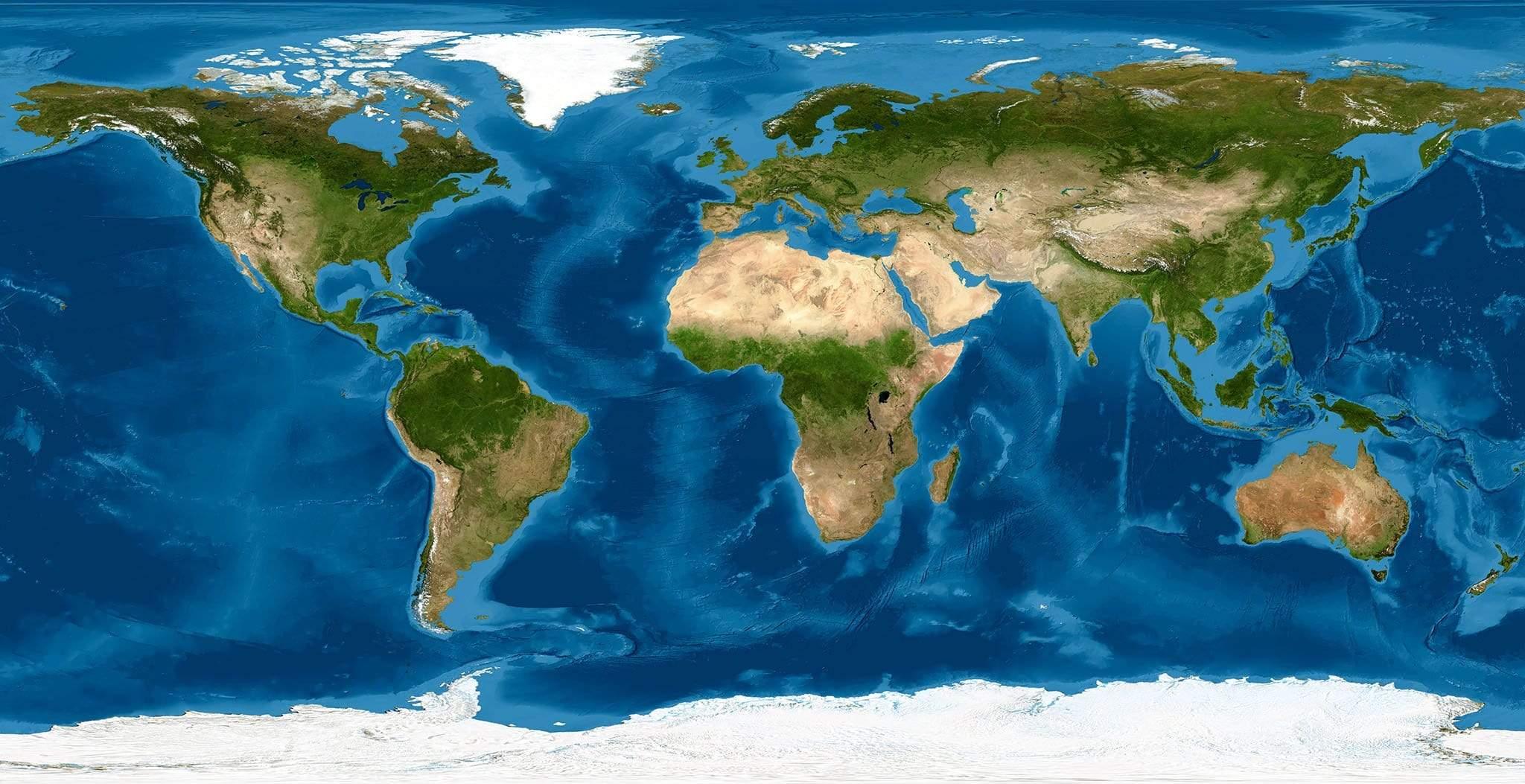 World Map with water wallpaper