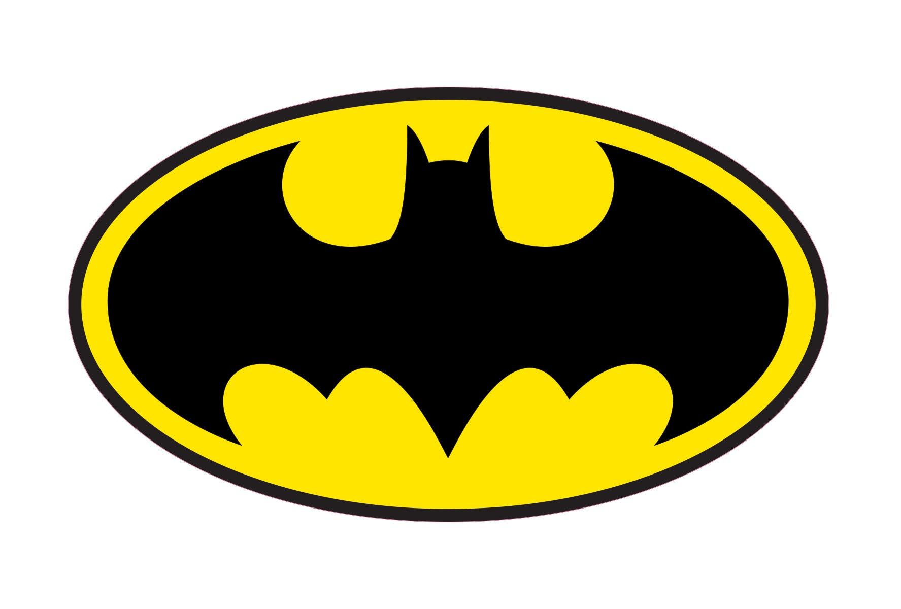 CoolWalls.ca Cars Yellow Round Batman, Wall Decal Sticker, Easy to Peel-N-Stick