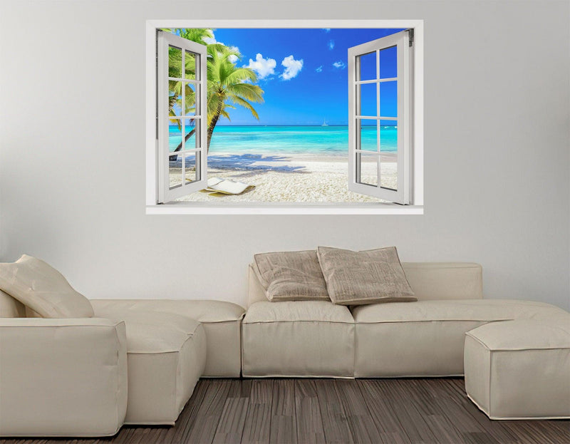 Window Scape Tropical 